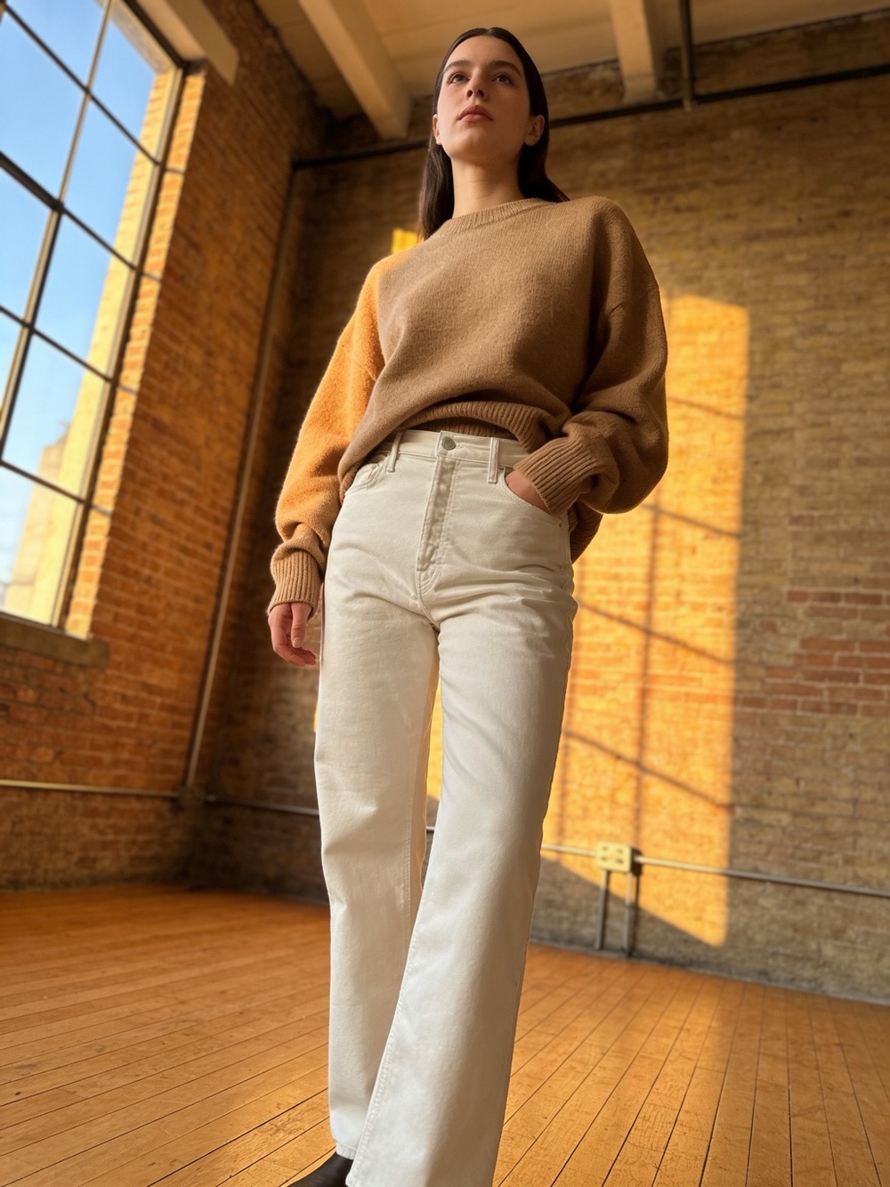 MOTHER The tripper ankle Jeans in Cream size 31